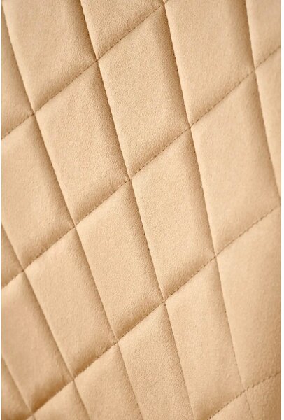 Scaun K578, bej - HLR 11/argintiu, stofa catifelata/otel, 43x53x93 cm