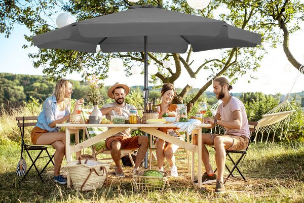 Deuba Umbrelă de grădină Maui cu UV 80+ Ø 330 cm - antracit