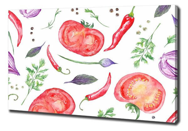 Print pe canvas Tomate și condimente