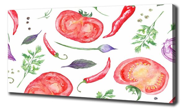 Print pe canvas Tomate și condimente