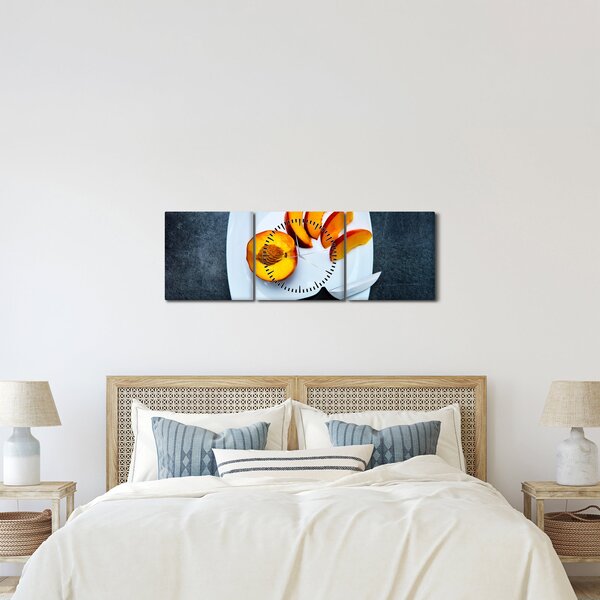 Tabloul cu piersică (cu ceas) (90x30 cm)
