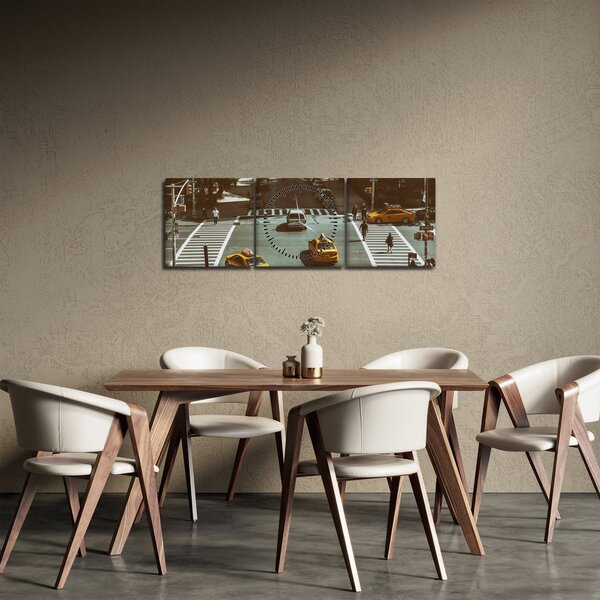 Tablou - New York (cu ceas) (90x30 cm)