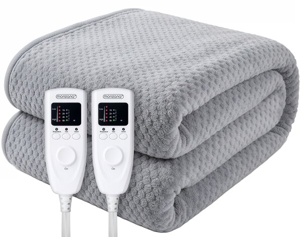Deuba Pătură electrică din fleece - gri