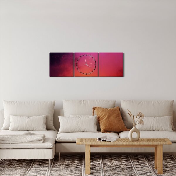 Tabloul - vulcan (cu ceas) (90x30 cm)