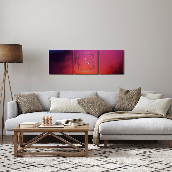 Tabloul - vulcan (cu ceas) (90x30 cm)