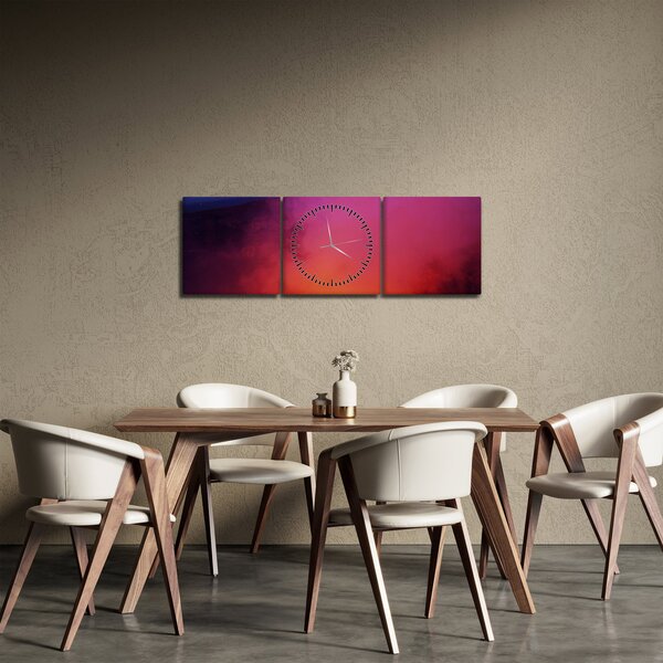 Tabloul - vulcan (cu ceas) (90x30 cm)