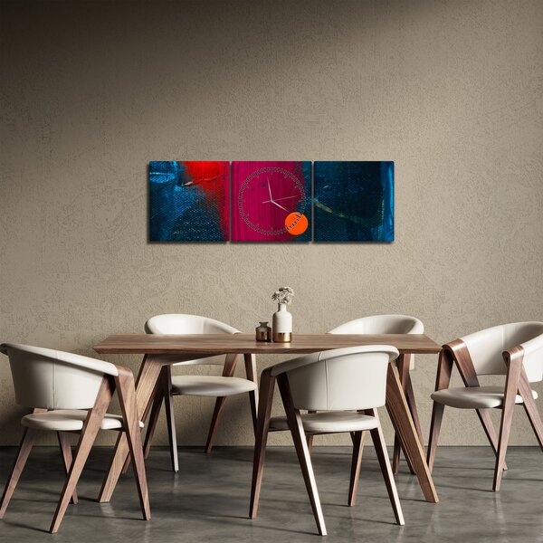 Tabloul culorii (cu ceas) (90x30 cm)