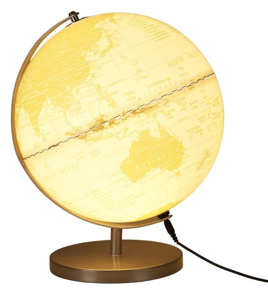 Glob decorativ luminos Koopman, cu lumină albă caldă, 31 cm – design elegant cu bază aurie metalică
