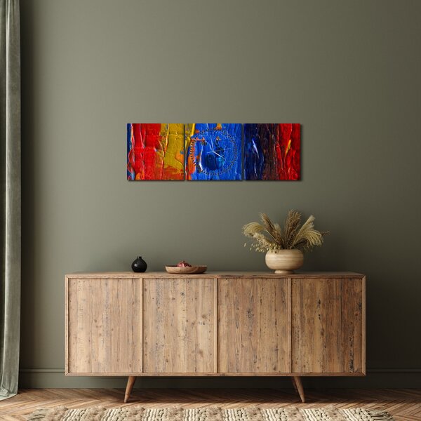 Tabloul cu culorile pentru artiști (cu ceas) (90x30 cm)