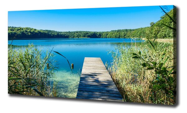 Tablou pe pânză canvas Pier pe lac