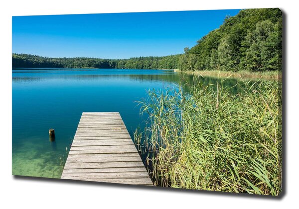 Tablou pe pânză Pier pe lac