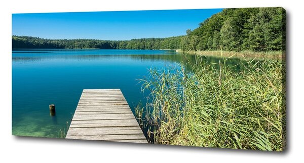 Tablou pe pânză Pier pe lac