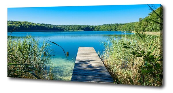 Tablou pe pânză canvas Pier pe lac