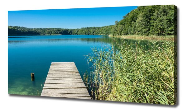 Tablou pe pânză Pier pe lac