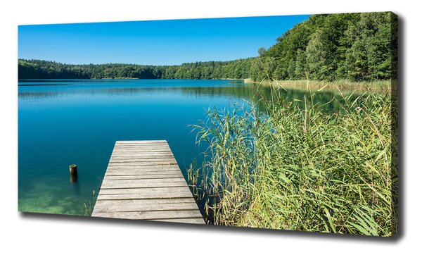 Tablou pe pânză Pier pe lac
