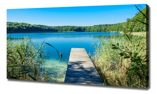 Tablou pe pânză canvas Pier pe lac