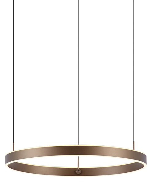 Lampă suspendată de design bronz închis cu dimmer în 3 trepte - Titmus