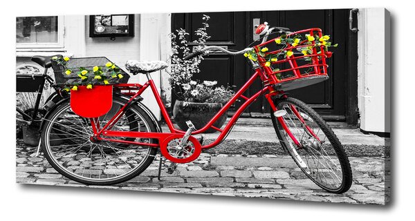 Tablouri tipărite pe pânză Oraș biciclete