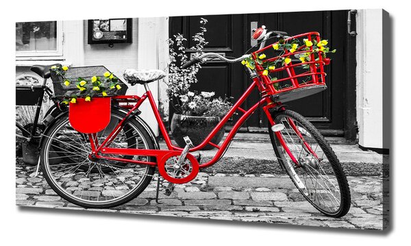 Tablouri tipărite pe pânză Oraș biciclete