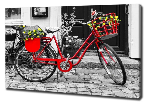 Tablouri tipărite pe pânză Oraș biciclete