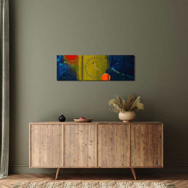 Tabloul culorilor (cu ceas) (90x30 cm)