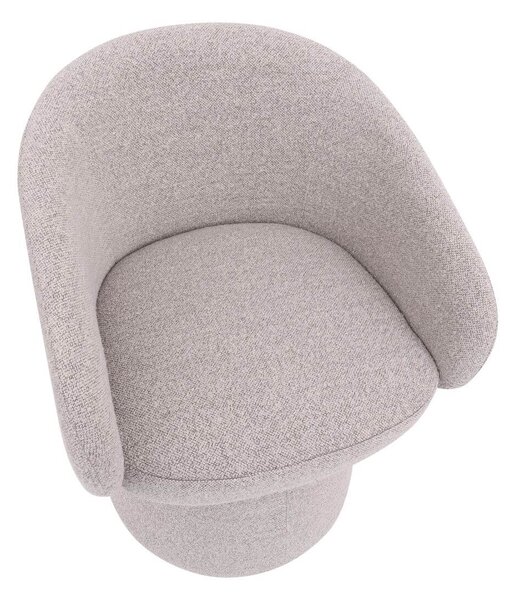 Scaun de dining pivotant Hana gri
