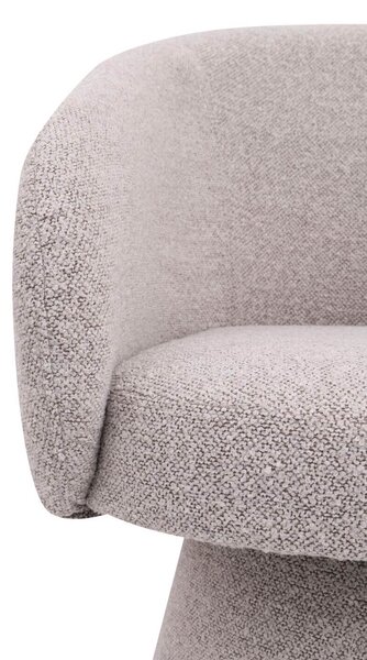 Scaun de dining pivotant Hana gri