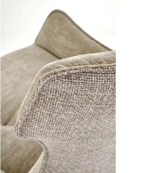Scaun K573, bej/negru, stofa clasica/otel, 55x64x88 cm