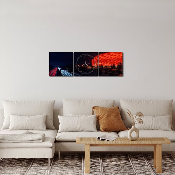 Tabloul cu autostrada (cu ceas) (90x30 cm)