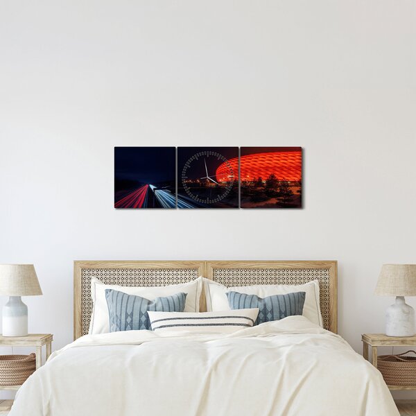 Tabloul cu autostrada (cu ceas) (90x30 cm)