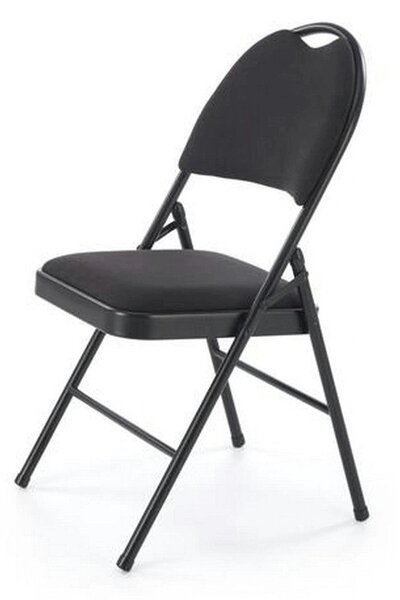 Scaun K566, negru, stofa clasica/otel, 46x53x86 cm