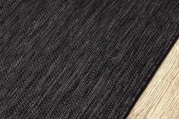 Covor, traversa SISAL SION A5165A Melanj țesute plate negru