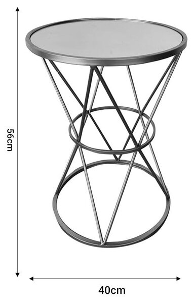 Masuta de cafea Vogaton metal, auriu, 40x40x56 cm