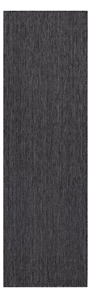 Covor, traversa SISAL SION A5165A Melanj țesute plate negru