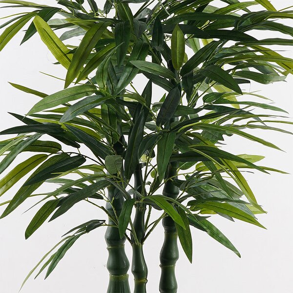 Plantă decorativă în ghiveci cu bambus Arti, verde, 70x150 cm