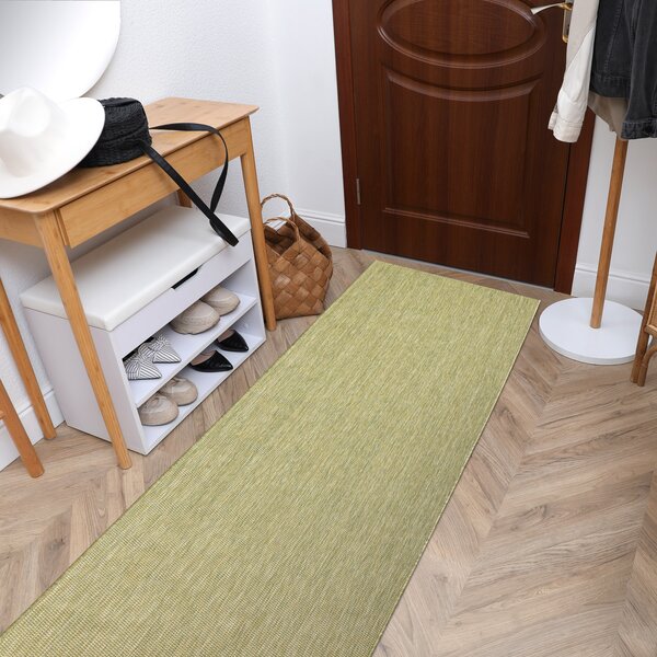 Covor, traversa SISAL SION A5165A Melanj țesute plate verde