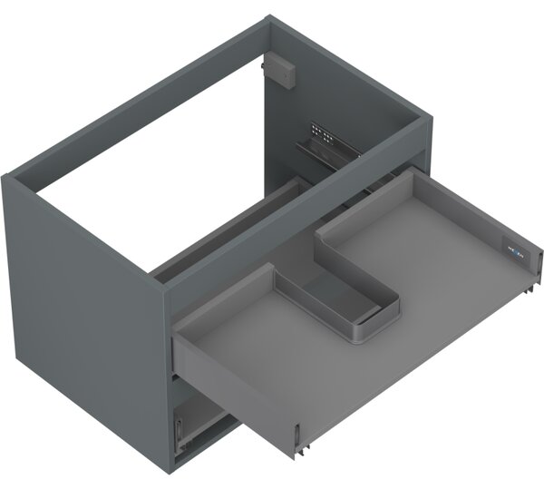 Mexen Box-A corp dulap lavoar 70 cm, 2 sertare, grafit mat - 91AX0-0700-470-2-66