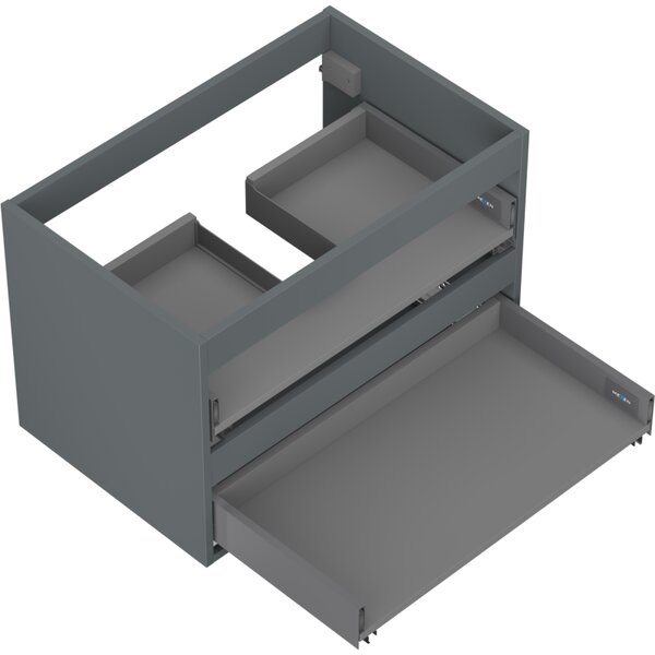 Mexen Box-A corp dulap lavoar 70 cm, 2 sertare, grafit mat - 91AX0-0700-470-2-66