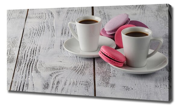 Tablou pe pânză canvas Cafea și prăjituri