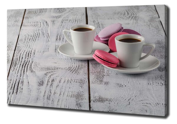 Tablou pe pânză canvas Cafea și prăjituri