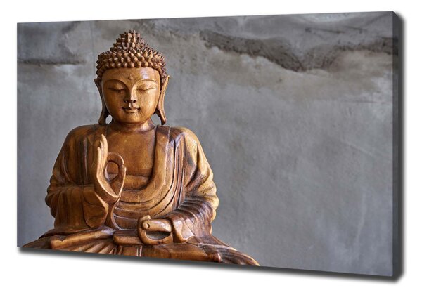 Tablou pe pânză buddha din lemn