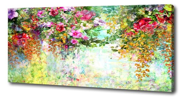Tablouri tipărite pe pânză flori multi-colorate