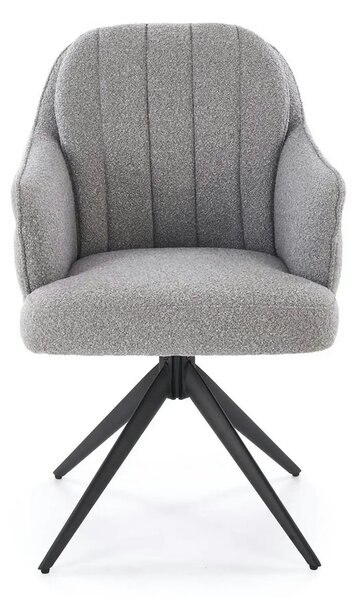 Scaun K570, gri/negru, stofa/otel, 61x70x92 cm