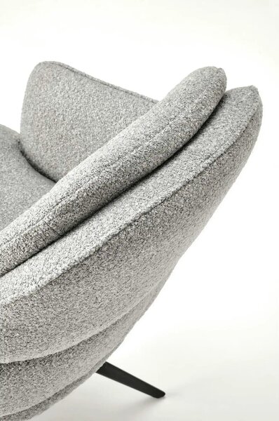 Scaun K570, gri/negru, stofa/otel, 61x70x92 cm