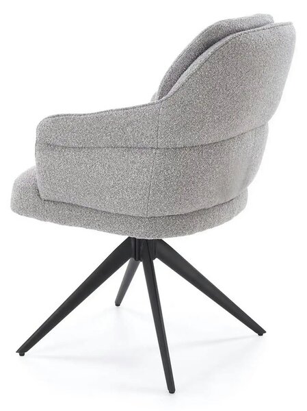 Scaun K570, gri/negru, stofa/otel, 61x70x92 cm