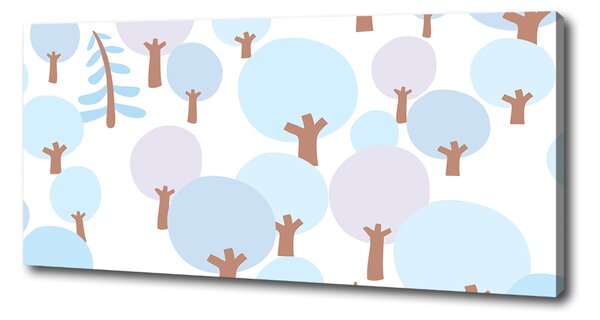 Tablou canvas copaci colorate