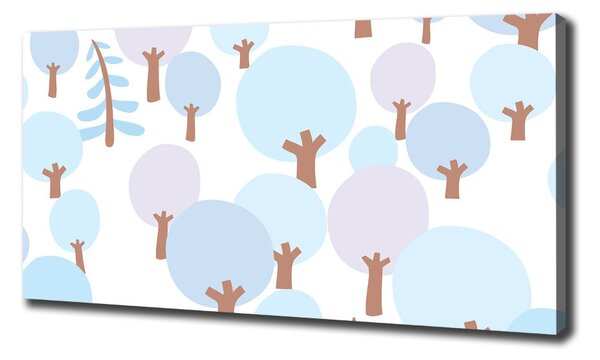 Tablou canvas copaci colorate