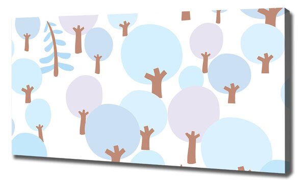 Tablou canvas copaci colorate