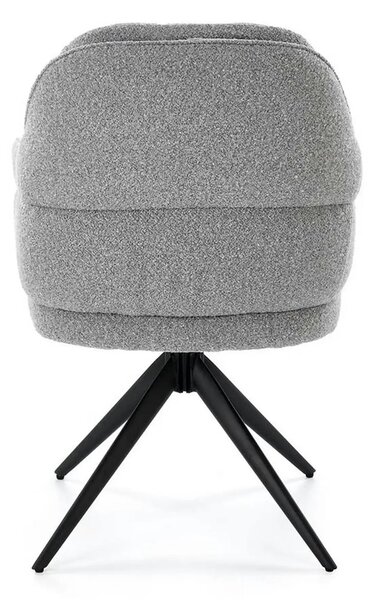 Scaun K570, gri/negru, stofa/otel, 61x70x92 cm