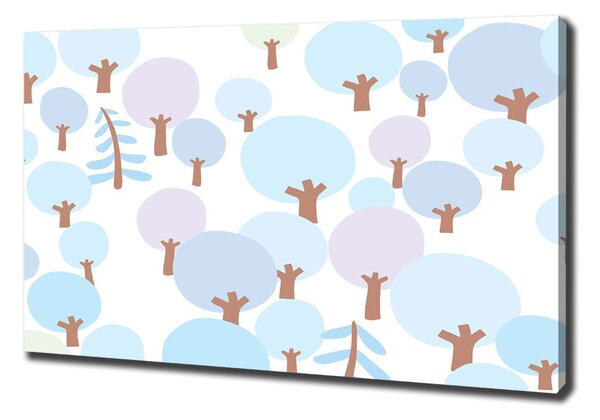 Tablou canvas copaci colorate